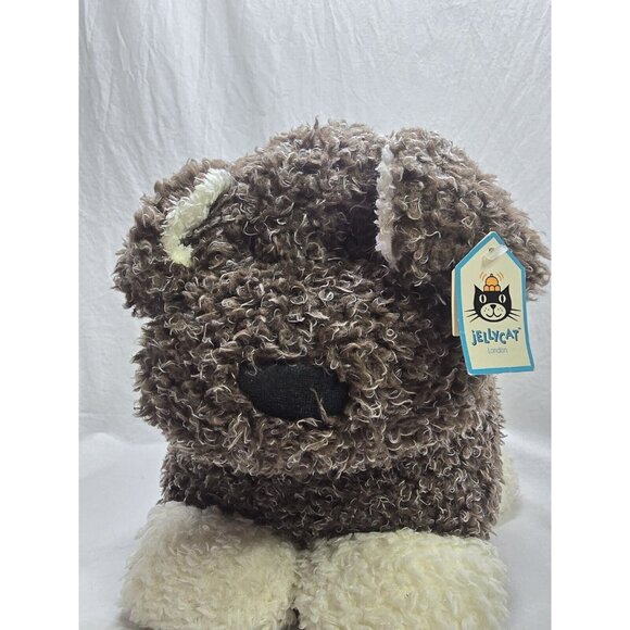 Jellycat Kush Puppy Dog Large Curly Plush Soft Toy Cushion - With Tags- Retired - Picture 6 of 14